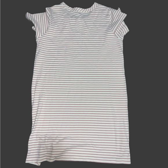 Classic Casual Striped T Shirt Dress, Comfy Stretchy Fabric Women’s L NWT - Picture 3 of 6